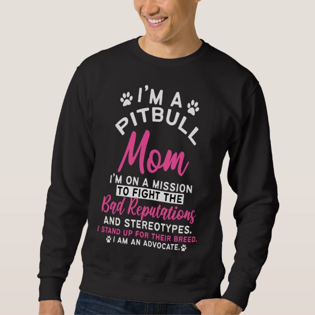 Moletom Pitbull Mãe Pit Bull Terrier (Frente)