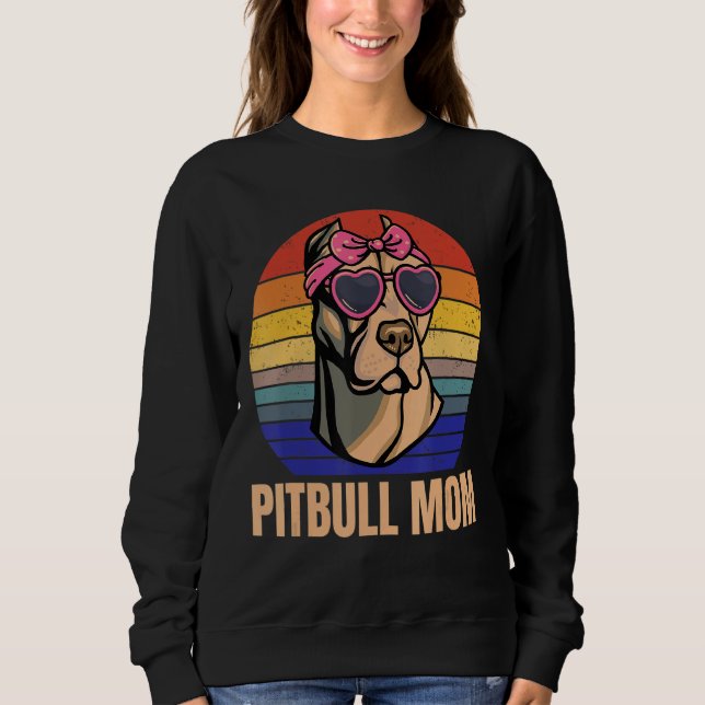 Moletom Pitbull Mamãe Adora Pitbulls Fita Bela Cachorra (Frente)