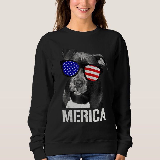 Moletom Pitbull Merica Patriótico Pit Bull (Frente)
