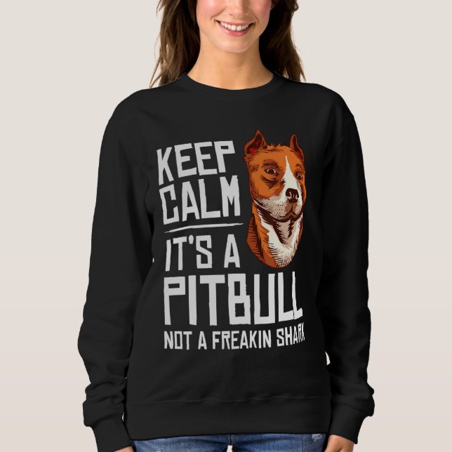 Moletom Pitbull Para Homens Mulheres Cachorro Piada Propri (Frente)