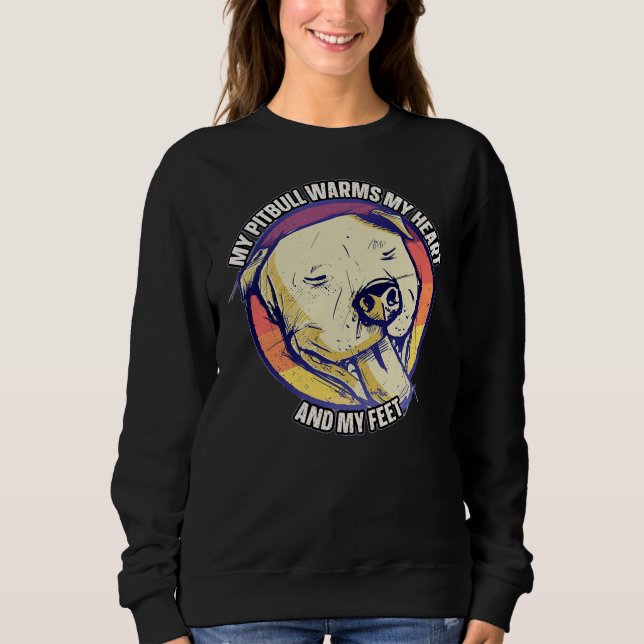 Moletom Pitbull Para Pitbull Mãe Ou Pai Pitbull Stu (Frente)