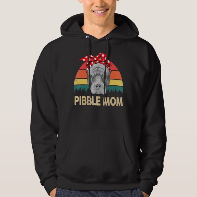 Moletom Pitbull Terrier Pibble Mãe Pittie Mama Pitbull Mo (Frente)