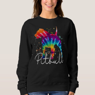 Moletom Pitbull Tie Dye Rainbow Dog Lover