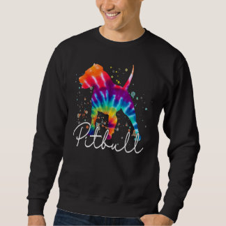 Moletom Pitbull Tie Dye Rainbow Dog Lover