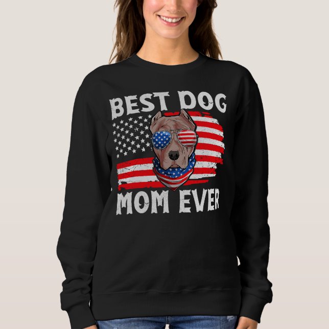 Moletom Pitbull Usa Um Cachorro Patriótico (Frente)