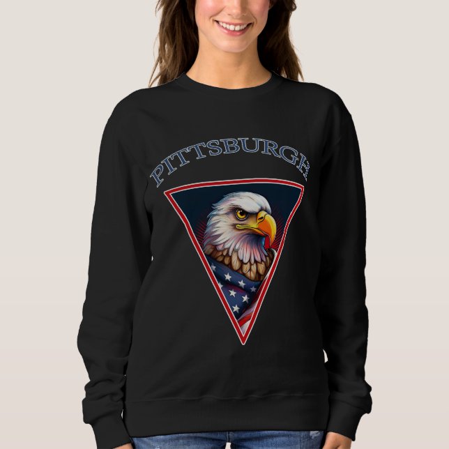 Moletom Pittsburgh American Bald Eagle (Frente)
