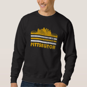 Moletom Pittsburgh Pensilvânia Steel City Skyline 412 Hom