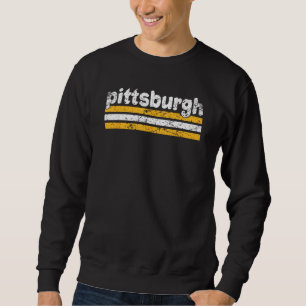 Moletom Pittsburgh Pensilvânia Three Stripe Vintage Weath