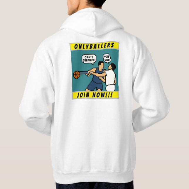 Moletom Pixel Sport Basball Hoodie - Esporte Retro para Jo (Verso)