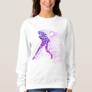 Moletom Pixels cor-de-rosa tênis