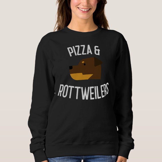 Moletom Pizza &amp Rottweilers Cachorro (Frente)