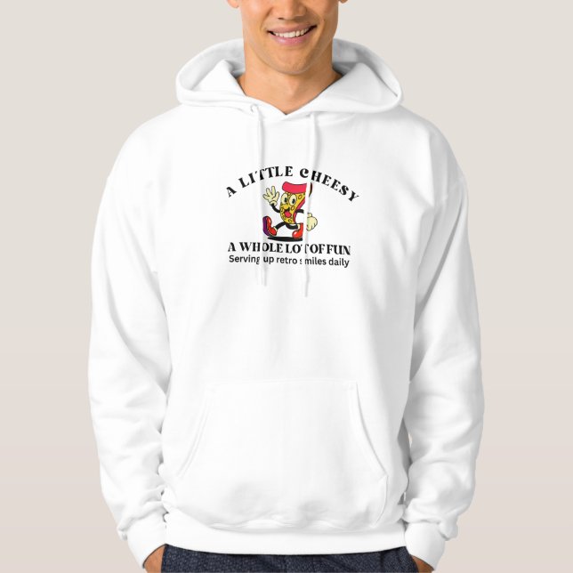 Moletom Pizza Desenho Animado Vintage Retro (Frente)