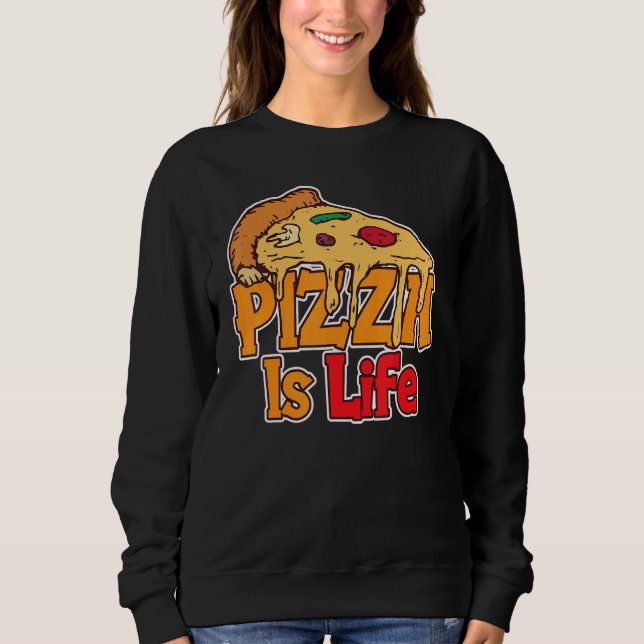 Moletom Pizza É Festa De Pizza De Pizza Na Vida (Frente)