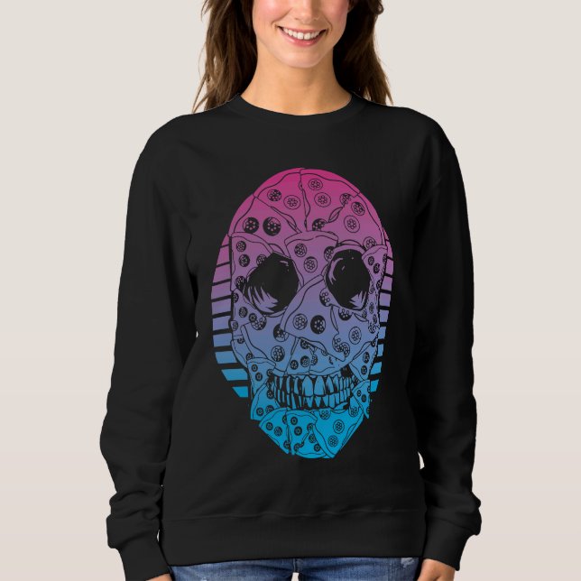 Moletom pizza Estética Vaporwave (Frente)