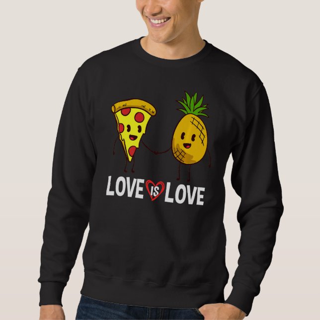 Moletom Pizza Havaiana Pineapple Hawaii Comidas Engraçadas (Frente)