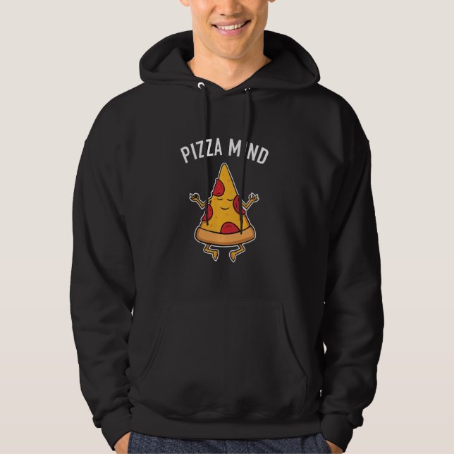 Moletom Pizza Mente Paz De Mente Engraçado Pun Pepperoni P (Frente)