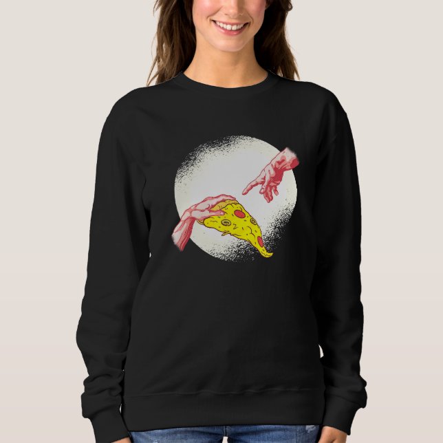 Moletom Pizza - Pizza Comendo Pizza Fazendo Hobby Pizza (Frente)