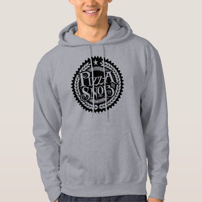 Moletom Pizza Snob - amante de pizza engraçado (Frente)