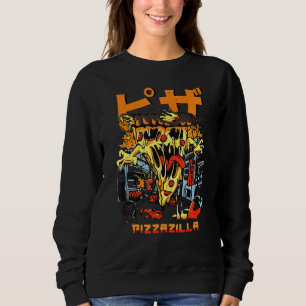 Moletom Pizzazilla Pizza Kaiju Monstro Cultura Japonesa