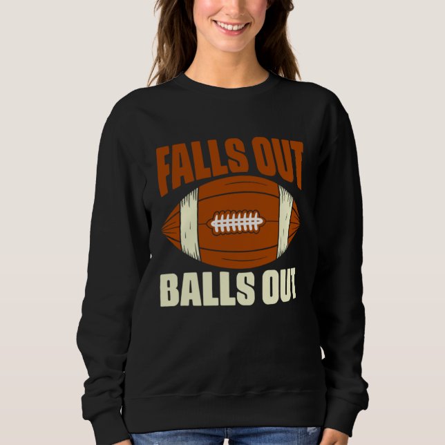 Moletom Pla de Futebol Americano Gridiron Bolas Caem (Frente)