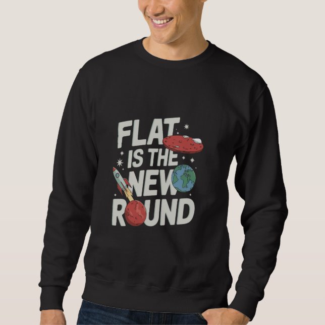 Moletom Planet Flat Mars Society Funny Sarcastic Science P (Frente)