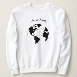 Moletom Planeta Terrestre, de Camisola, de uso feminino