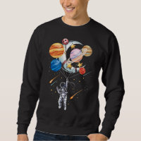Planetas do Balão Espacial do Astronauta do Cartoo