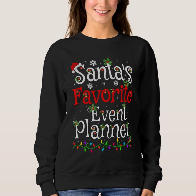 Moletom Planner de eventos favorito dos Papais noeis de il (Frente)