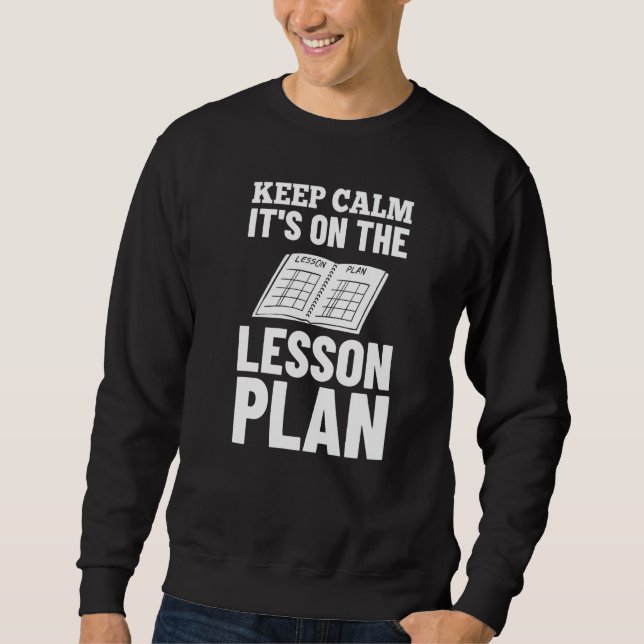 Moletom Plano de Aula Professor Planejador Pré-escolar Esc (Frente)