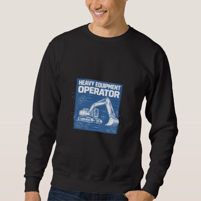 Moletom Plano de Equipamento Pesado Operador (Frente)