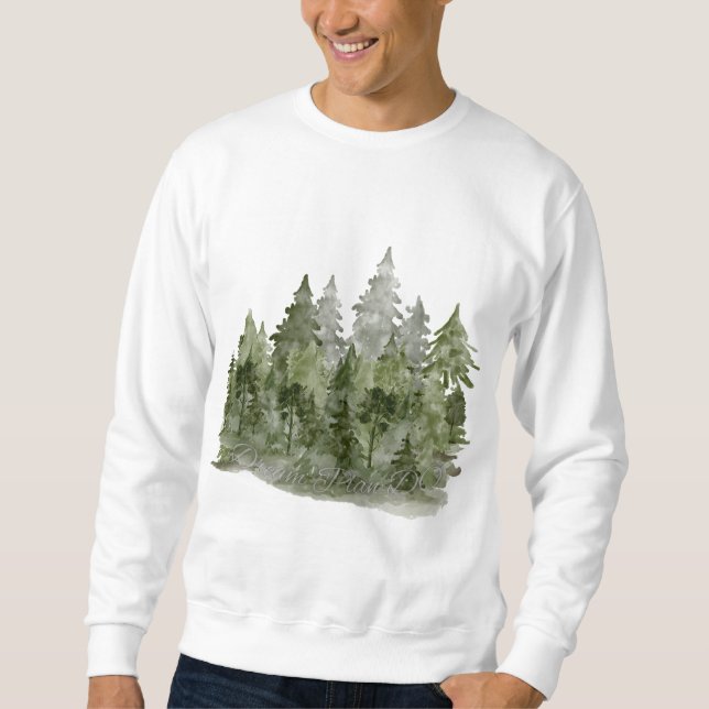 Moletom Plano de Sonho Faça Floresta Aquarela (Frente)