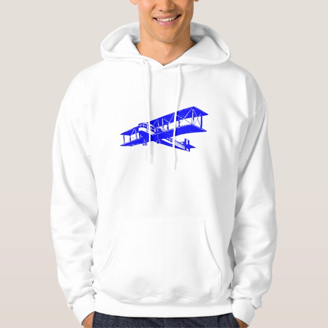 Moletom Plano de Vintagem - Azul (Frente)