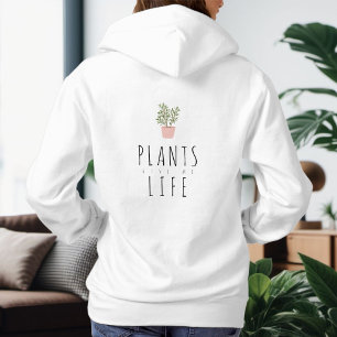 Moletom Plantas Gráfico de tendências da vida e tipografia