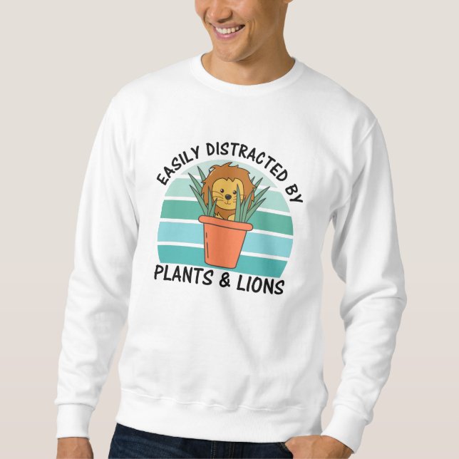 Moletom Plantas Ligeiramente Distraídas Animais Doces De L (Frente)