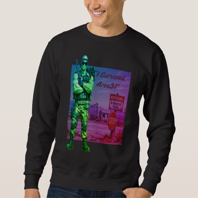 Moletom Playera Area51 -I survived Area51 (Frente)
