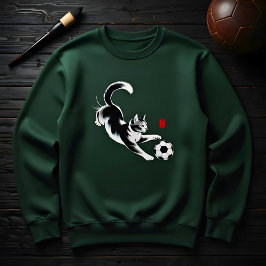 Moletom Playful Cat Soccer Sweatshirt for Men