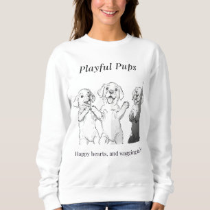 Moletom Playful pups, happy hearts, and wagging tails