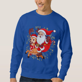 Moletom **"Playful Santa Claus Design – Fun and Festive Ch