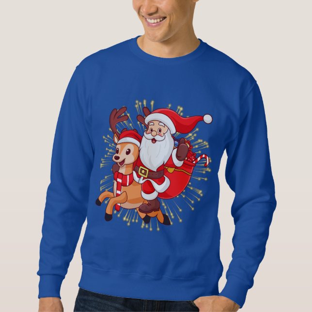 Moletom **"Playful Santa Claus Design – Fun and Festive Ch (Frente)