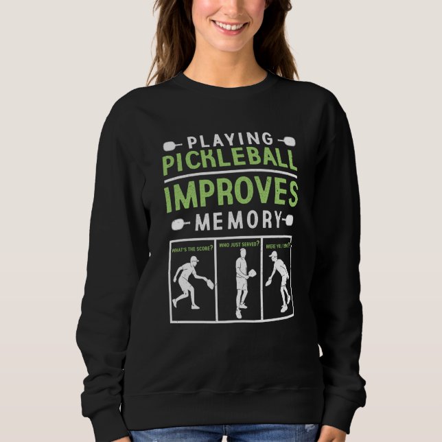 Moletom Playing Pickleball Improves Memory Pickleball Play (Frente)