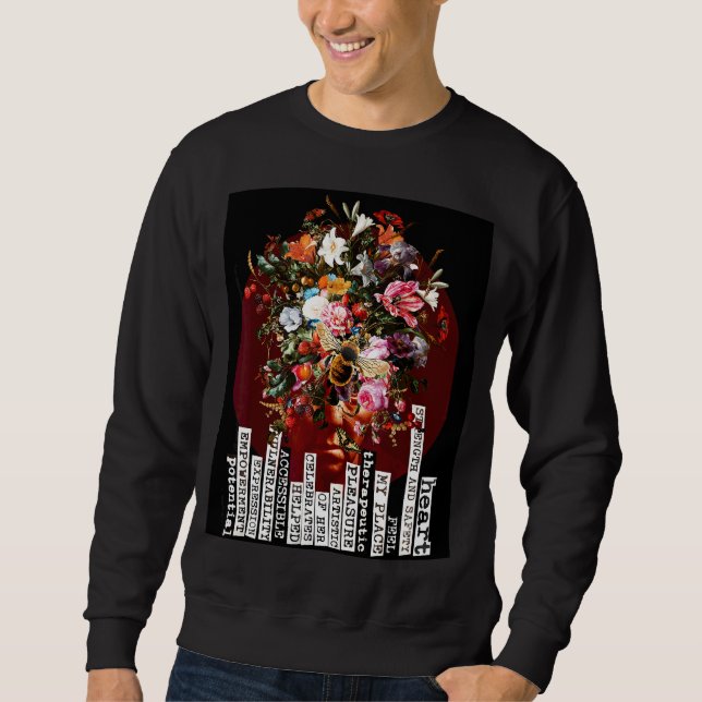 Moletom Pleasure Original Floral Nature Fine Trabalho de a (Frente)