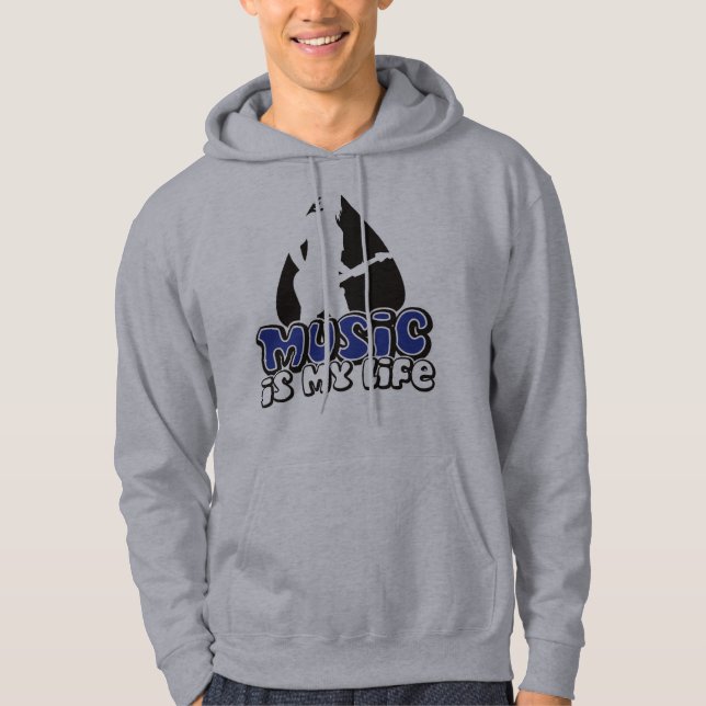 Moletom Plectro do guitarrista - a música é minha vida (Frente)