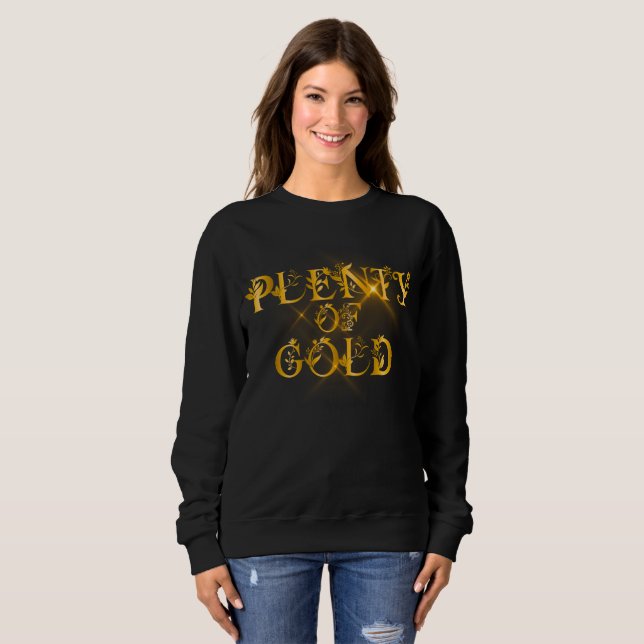 Moletom Plenty of Gold - Luxury Gold Typography (Frente Completa)