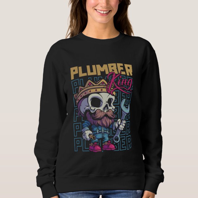 Moletom Plumber Skeleton - Pipefitter Plumber Kin (Frente)