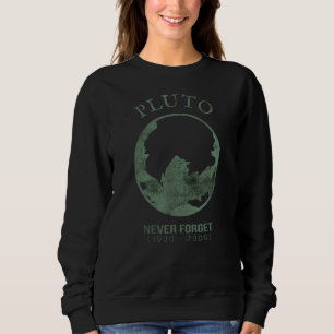 Moletom Plutão Nunca Esquece Vintage Retro Space Science