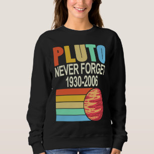 Moletom PLUTO Nunca Esqueça 1930 2006 Planeta Retro Legal