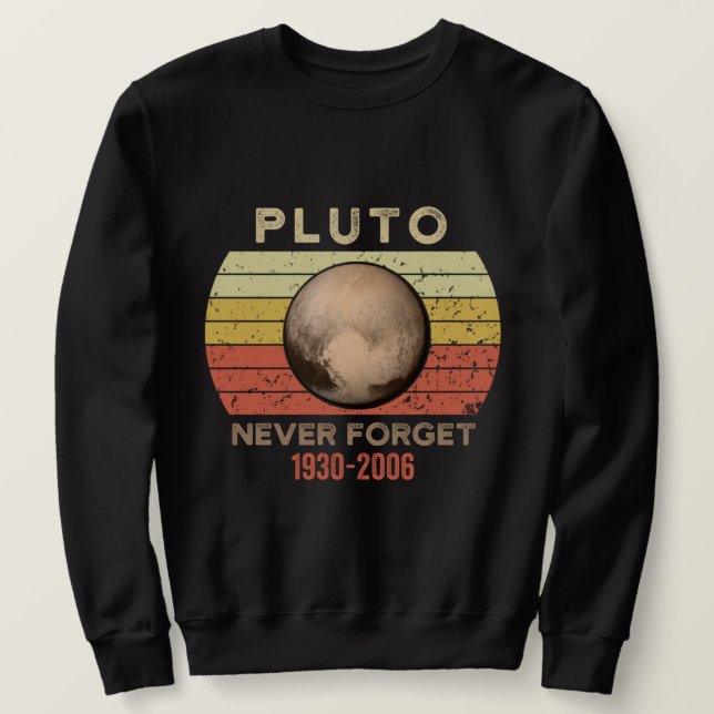 Moletom pluto nunca esquece, eris, lua, astronomia, astron (Frente do Design)