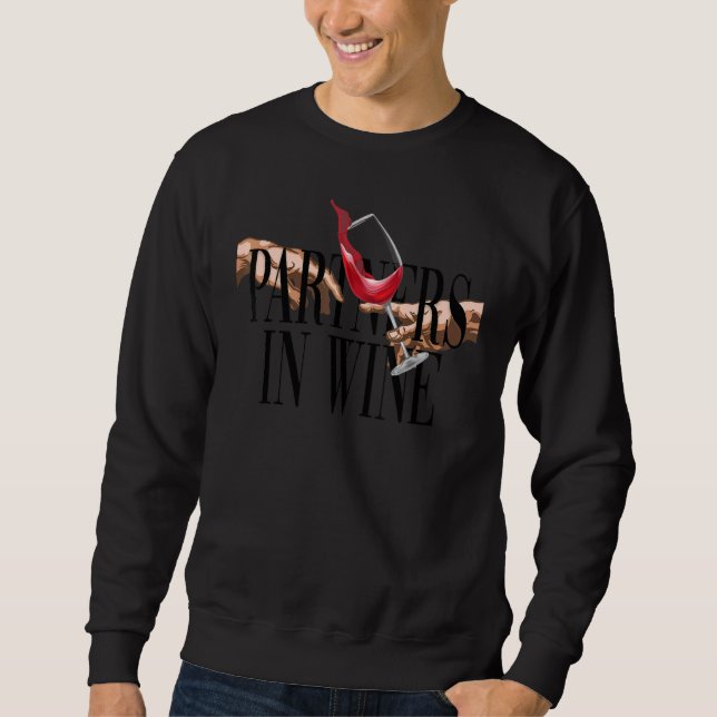 Moletom Pners In Wine Adam Vino Digga Red Wine Creative (Frente)