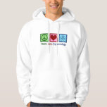 Moletom Pneumologia do amor da paz<br><div class="desc">Hoodie da pneumologia do amor da paz. Um T legal do pulmonologist para um doutor ou uma enfermeira da pneumologia com um sinal de paz,  um coração,  e uns pulmões. Um grande presente para um especialista pulmonar que trate a asma e outras edições respiratórias.</div>