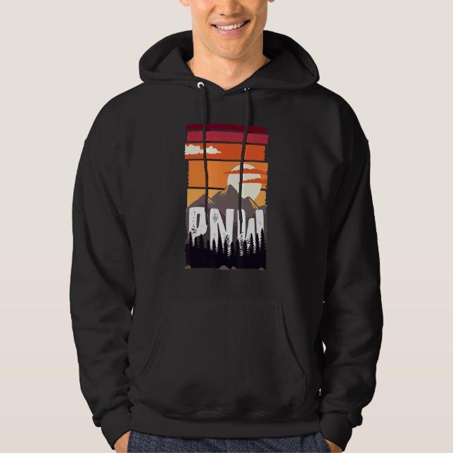 Moletom Pnw Pacific Northwest Trail Nature Outdoor (Frente)